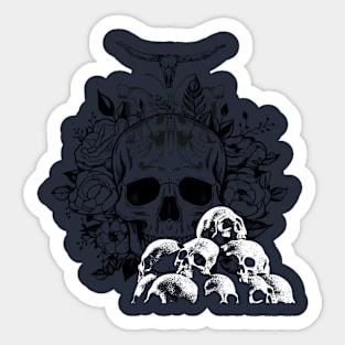 Graphic Skelton Sticker